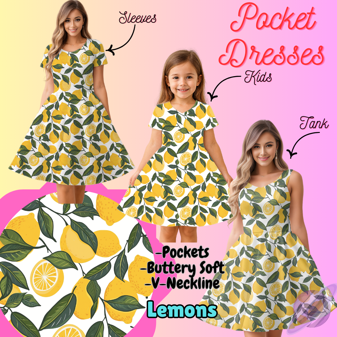 LEMONS-POCKET DRESS PREORDER-CLOSING 3/16