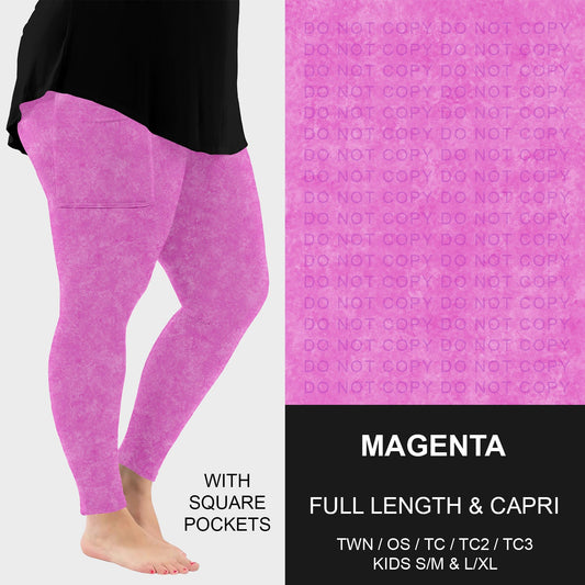 B280 - Preorder Magenta w/ Pockets (Closes 3/22. ETA: late May)