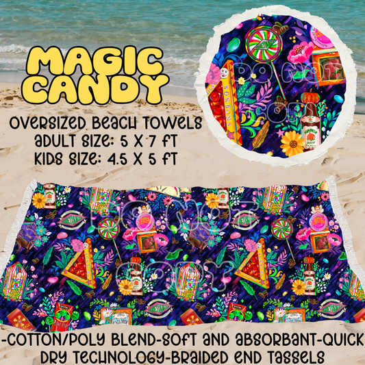 Magic Candy-OVERSIZED BEACH TOWEL 6-PREORDER CLOSING 3/20