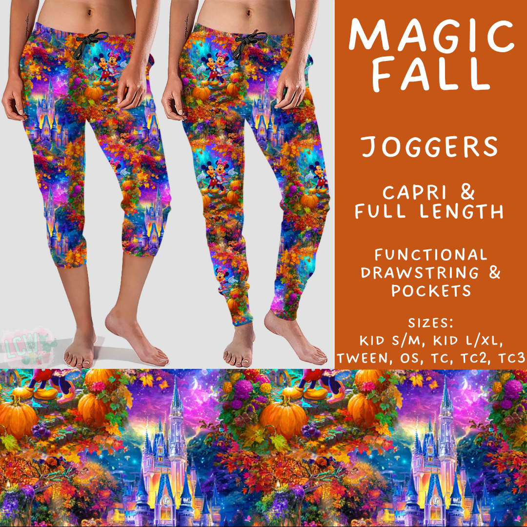 Batch #583 - Magical Character Fall - Closes 9/9 - ETA early Nov - Magic Fall Full and Capri Length Joggers