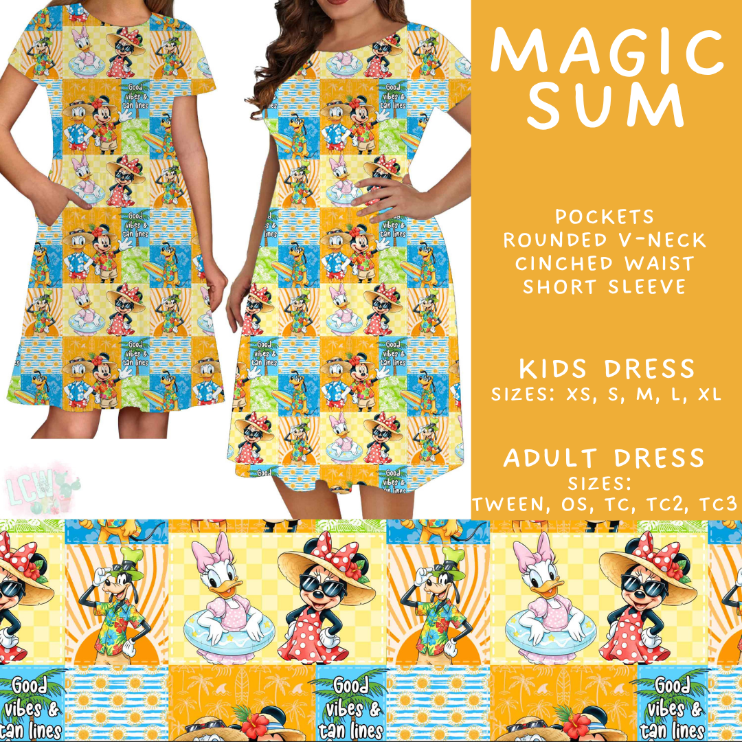 Batch #552 - Magical Faves 22 - Closes 7/6 - ETA early Sept - Magic Sum Adult & Kids Dresses