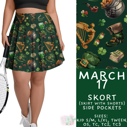 Batch #464 - Lucky Charm Collection - Closes 12/17 - ETA early Feb - March 17 Skort