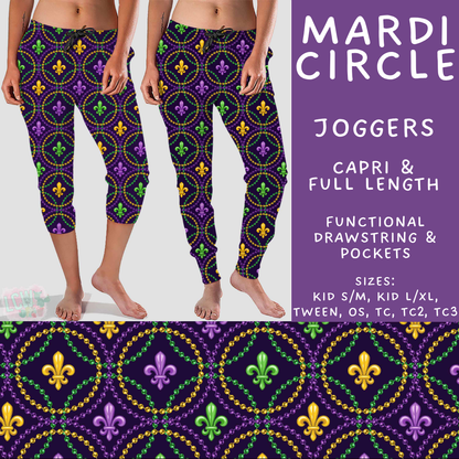 Batch #605 - Mardi Party - Closes 10/28 - ETA late Dec - Mardi Circle Full and Capri Length Joggers