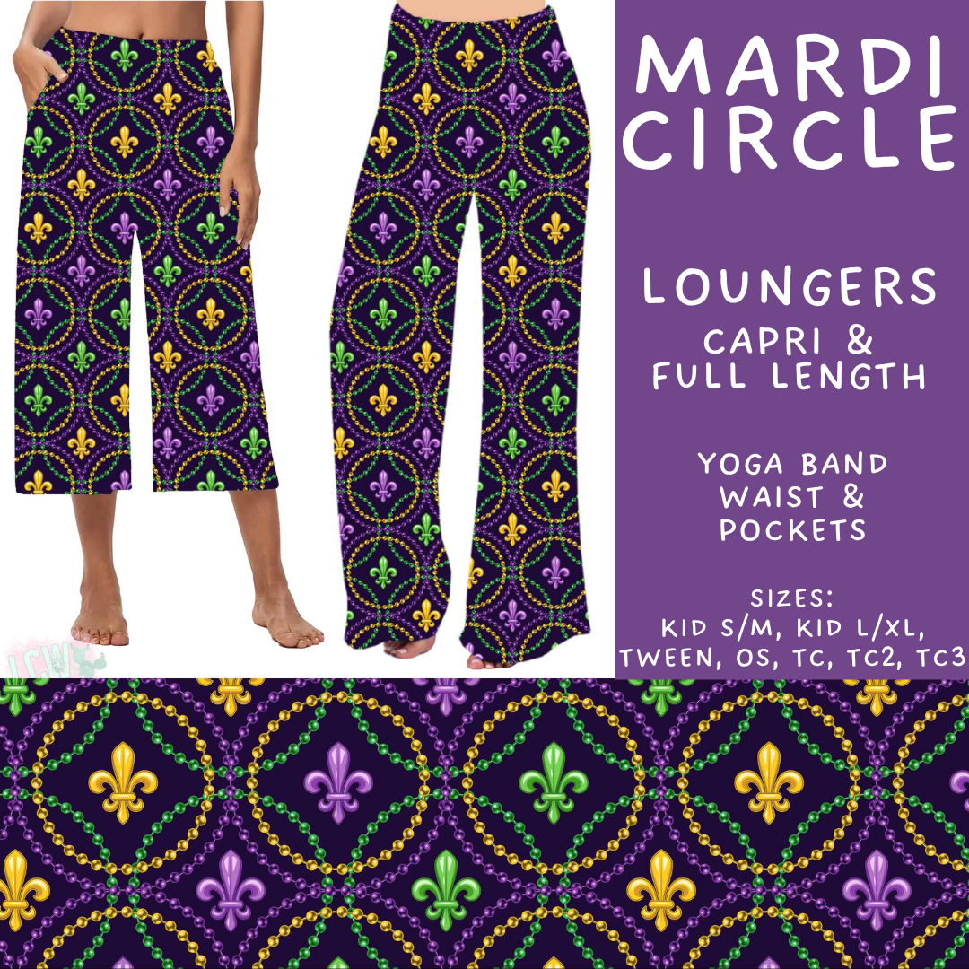 Batch #605 - Mardi Party - Closes 10/28 - ETA late Dec - Mardi Circle Capri and Full Length Loungers