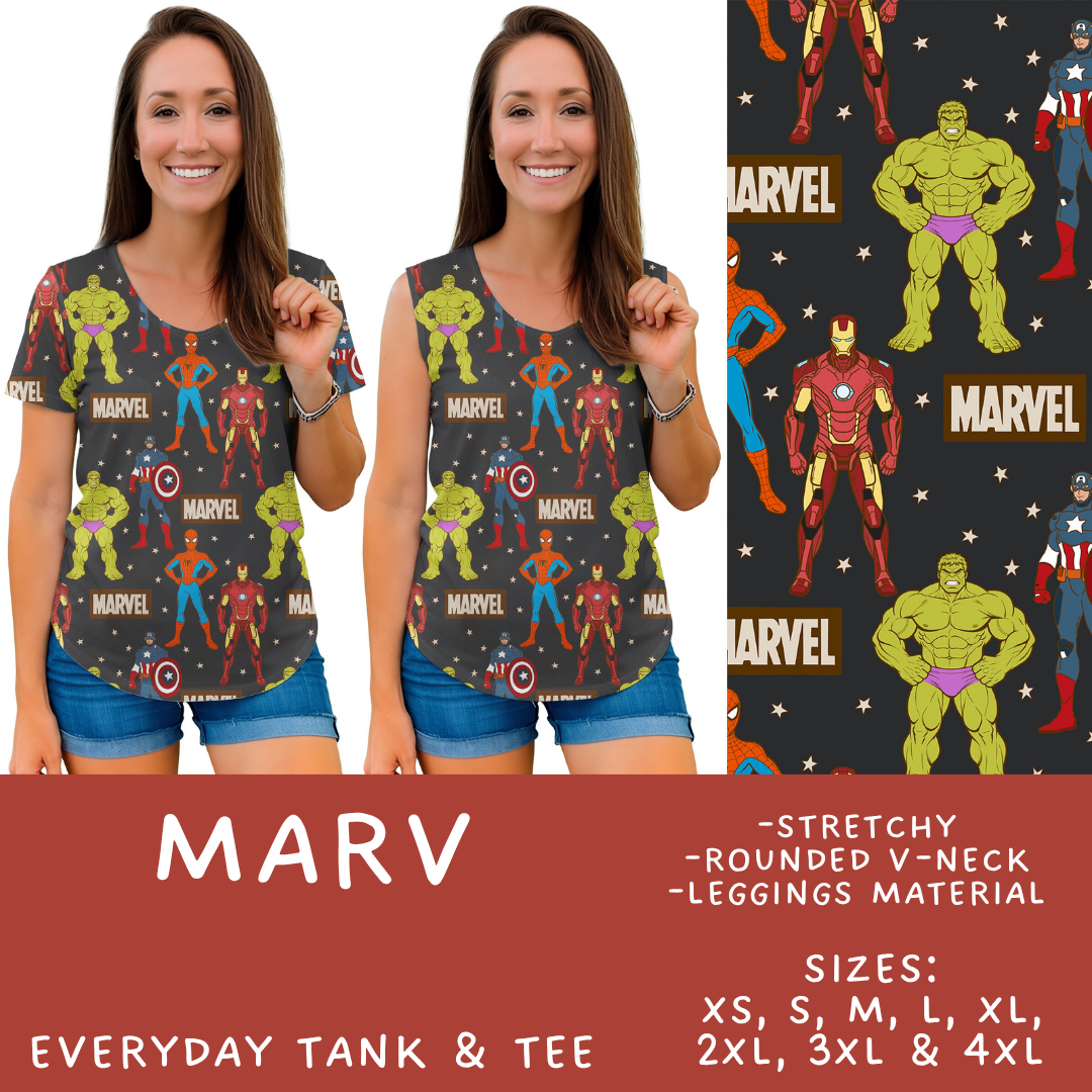 Batch #555 - Cool Characters 7 - Closes 7/13 - ETA mid Sept - Marv Everyday Tank & Tee
