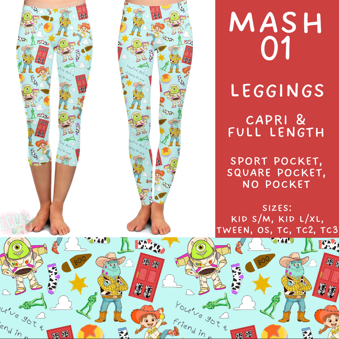 Batch #546 - Character Mash - Closes 6/22 - ETA late August - Mash 01 Full and Capri Length Leggings