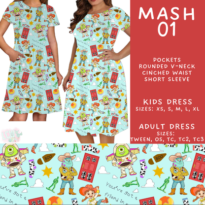 Batch #546 - Character Mash - Closes 6/22 - ETA late August - Mash 01 Adult & Kids Dresses