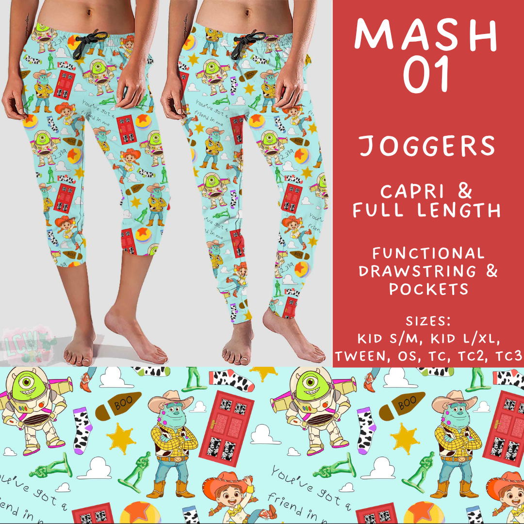 Batch #546 - Character Mash - Closes 6/22 - ETA late August - Mash 01 Full and Capri Length Joggers