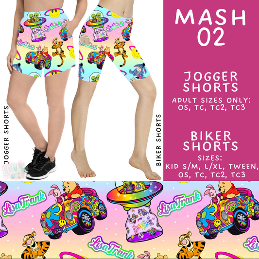 Batch #546 - Character Mash - Closes 6/22 - ETA late August - Mash 02 Biker & Jogger Shorts