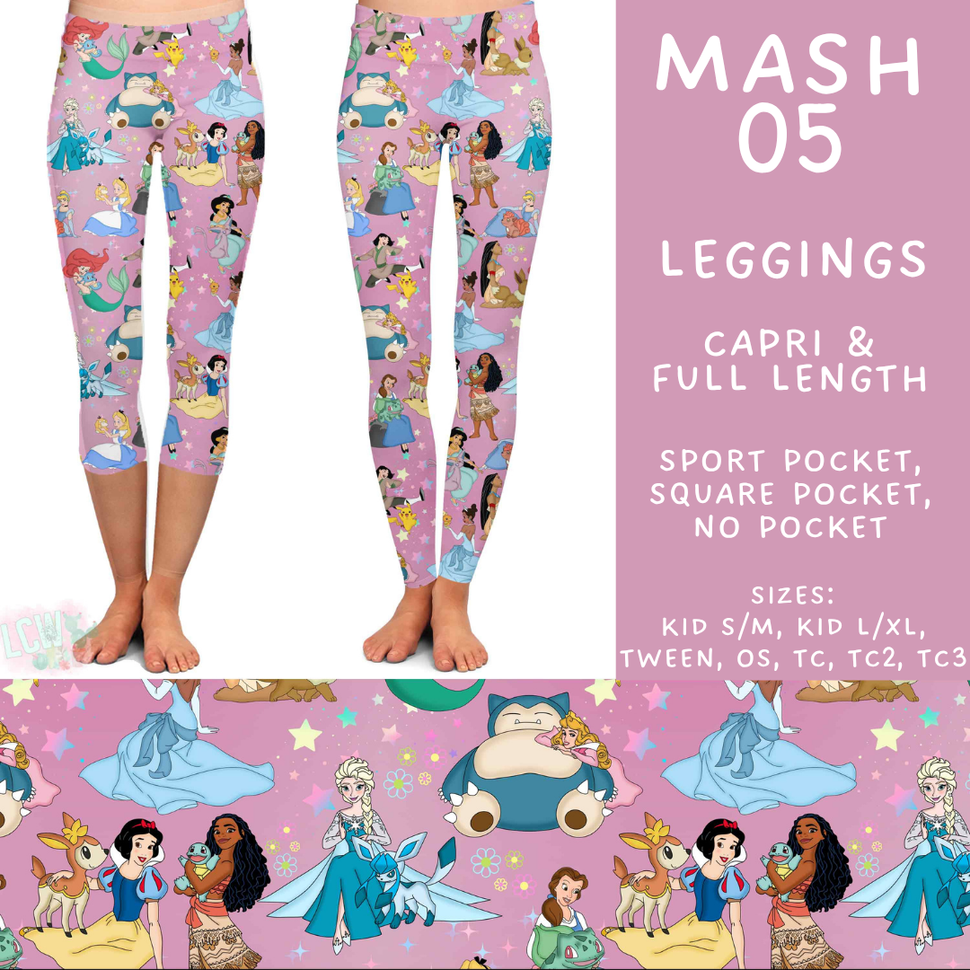 Batch #546 - Character Mash - Closes 6/22 - ETA late August - Mash 05 Full and Capri Length Leggings