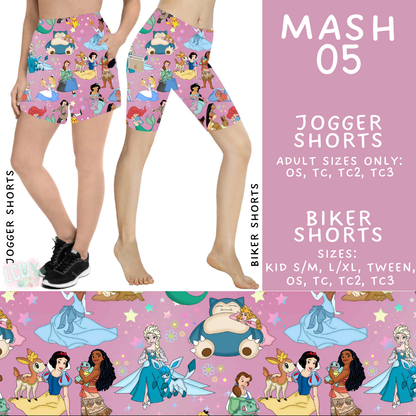 Batch #546 - Character Mash - Closes 6/22 - ETA late August - Mash 05 Biker & Jogger Shorts