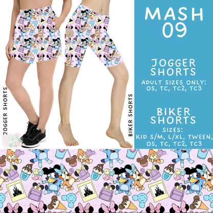 Batch #546 - Character Mash - Closes 6/22 - ETA late August - Mash 09 Biker & Jogger Shorts