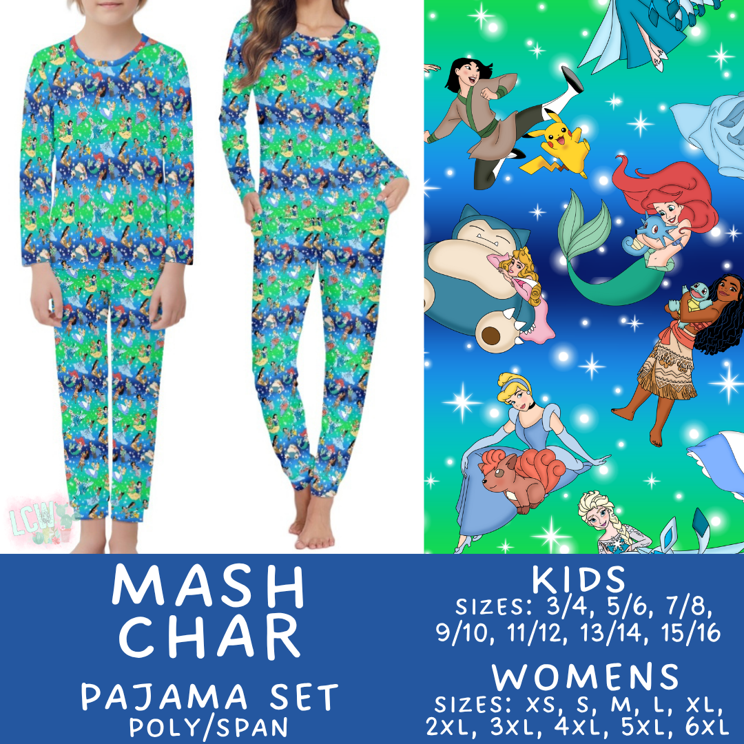 Batch #590 - Magical Family Pajamas - Closes 9/18 - ETA mid Nov - Mash Char Women's & Kid's Pajama Set