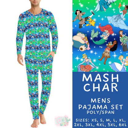 Batch #590 - Magical Family Pajamas - Closes 9/18 - ETA mid Nov - Mash Char Men's Pajama Set