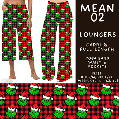 Batch #599 - Mr Mean 3 - Closes 10/16 - ETA early Dec - Mean 02 Capri and Full Length Loungers