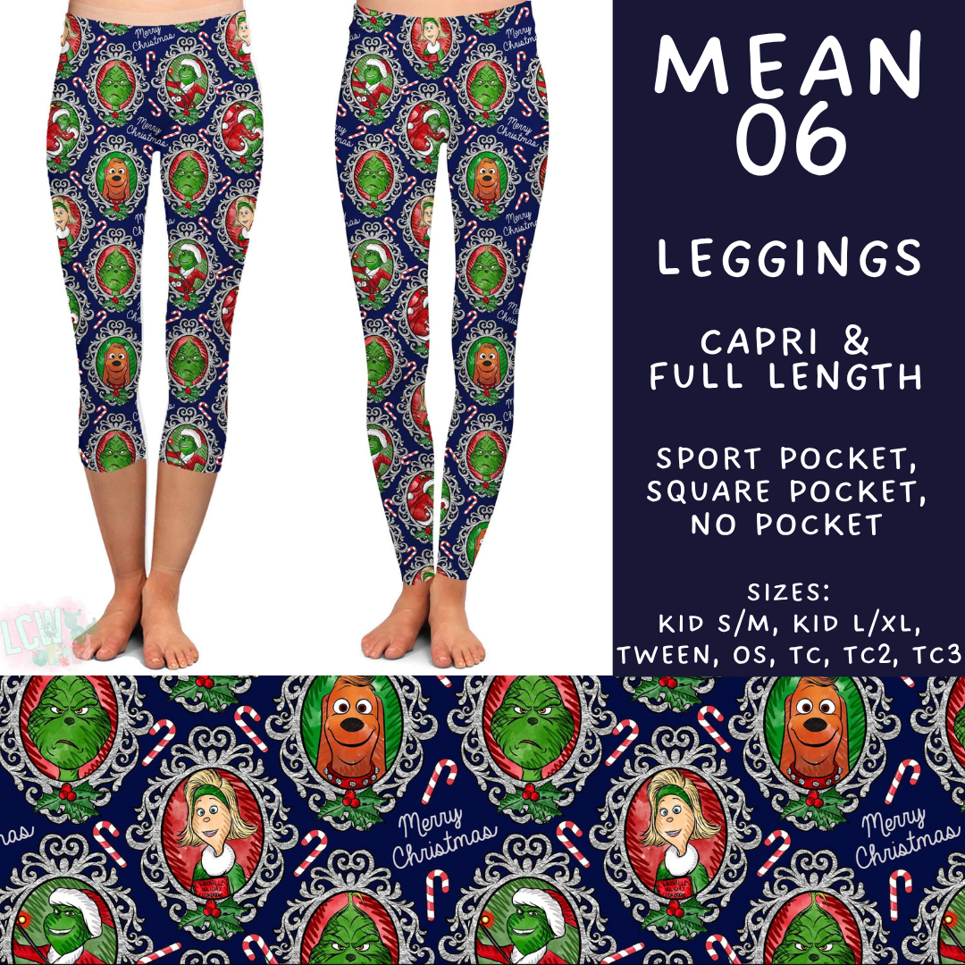 Batch #599 - Mr Mean 3 - Closes 10/16 - ETA early Dec - Mean 06 Full and Capri Length Leggings