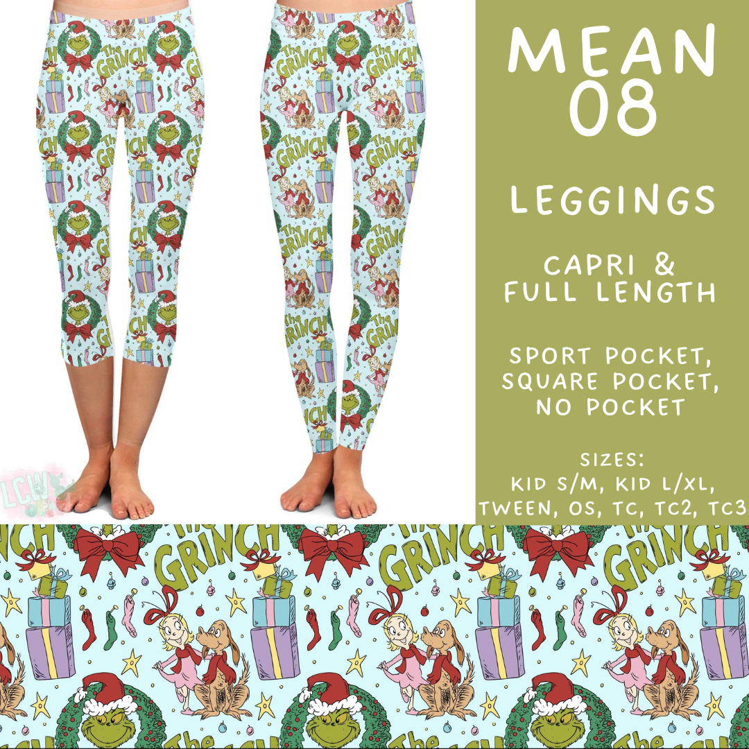 Batch #599 - Mr Mean 3 - Closes 10/16 - ETA early Dec - Mean 08 Full and Capri Length Leggings