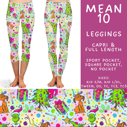 Batch #599 - Mr Mean 3 - Closes 10/16 - ETA early Dec - Mean 10 Full and Capri Length Leggings