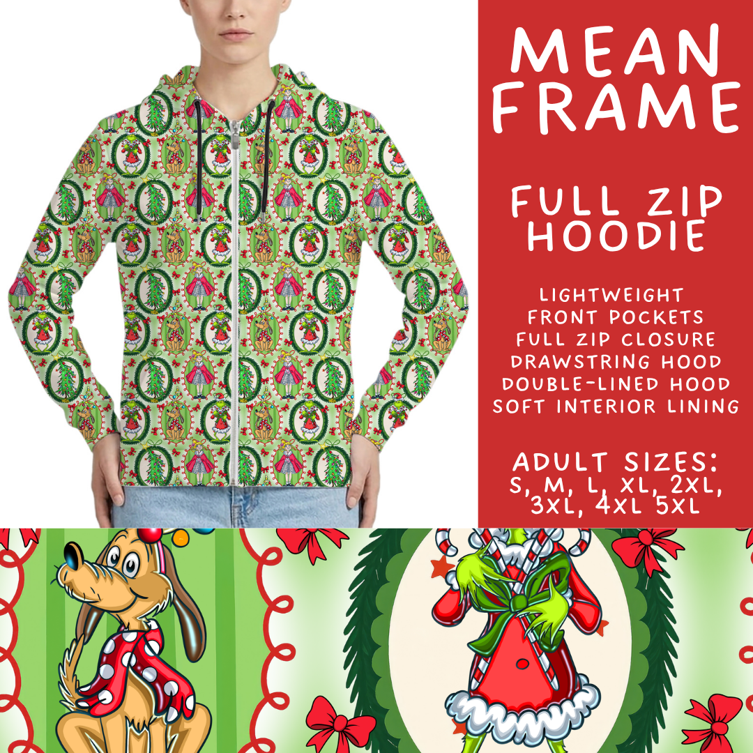 Batch #558 - Magical Character Christmas - Closes 7/20 - ETA mid/late Sept - Mean Frame Full Zip Hoodie