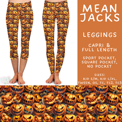 Batch #566 - Halloween 5 - Closes 8/7 - ETA early October - Mean Jacks Full and Capri Length Leggings