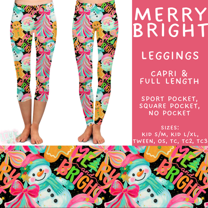 Batch #565 - Christmas in July 2 - Closes 8/5 - ETA early October - Merry Bright Full and Capri Length Leggings