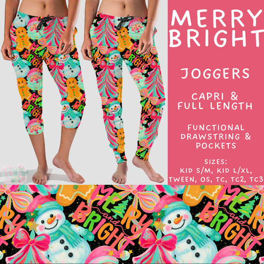 Batch #565 - Christmas in July 2 - Closes 8/5 - ETA early October - Merry Bright Full and Capri Length Joggers