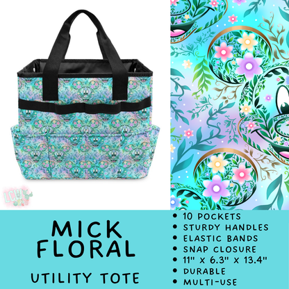 Batch #549 - Utility Tote 2 - Closes 6/29 - ETA late August - Mick Floral Utility Tote