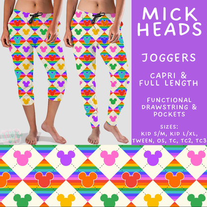 Batch #552 - Magical Faves 22 - Closes 7/6 - ETA early Sept - Mick Heads Full and Capri Length Joggers