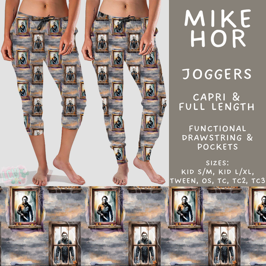 Batch #571 - Horror Windows - Closes 8/17 - ETA mid Oct - Mike Hor Full and Capri Length Joggers