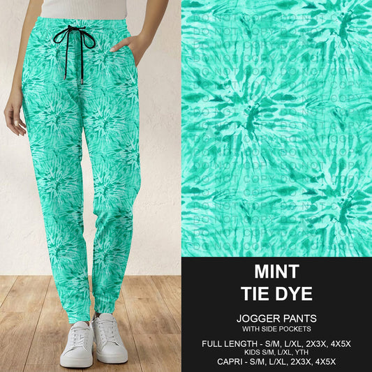 B279 - Preorder Mint Tie Dye Joggers (Closes 3/18. ETA: late May)