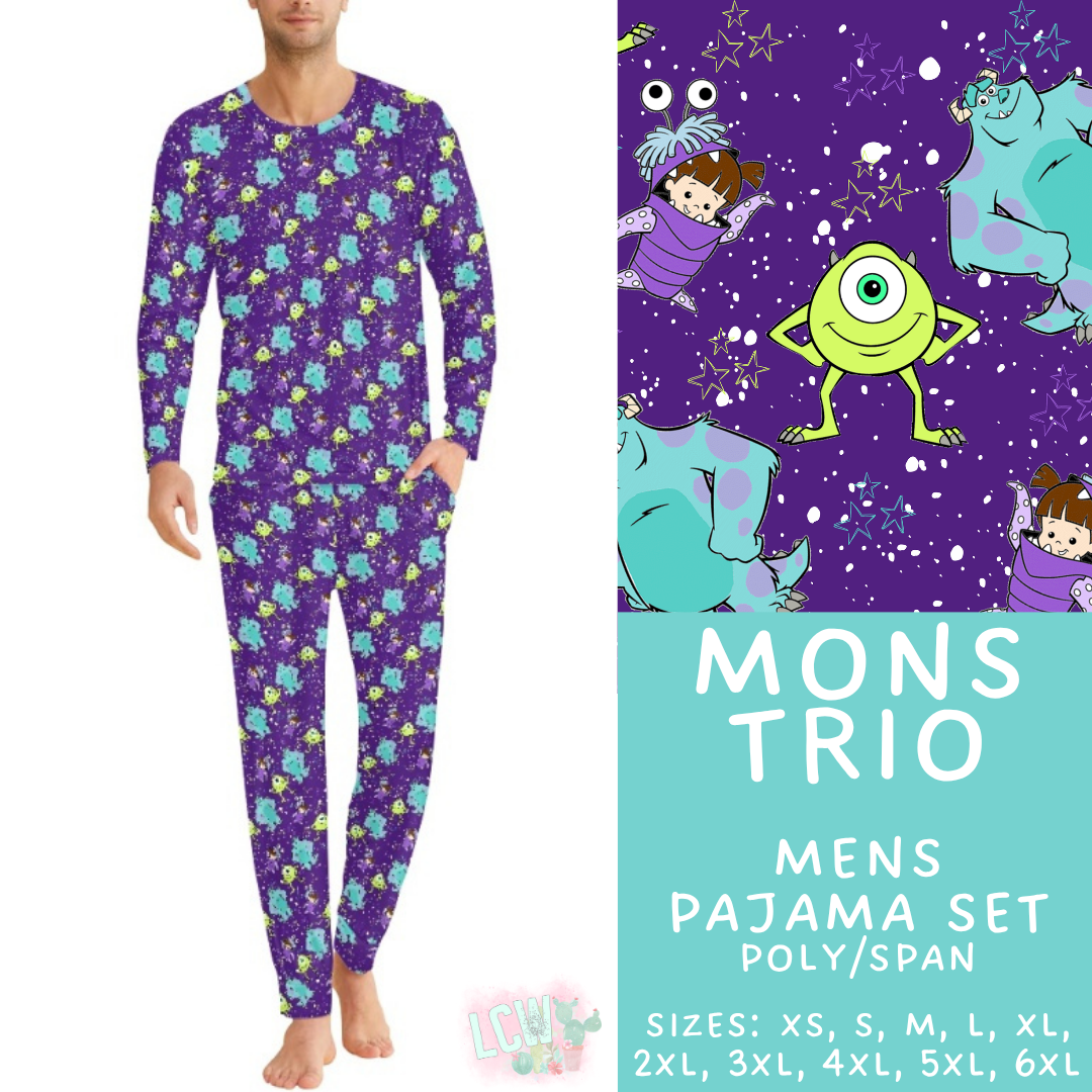 Batch #590 - Magical Family Pajamas - Closes 9/18 - ETA mid Nov - Mons Trio Men's Pajama Set