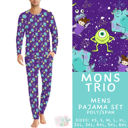 Batch #590 - Magical Family Pajamas - Closes 9/18 - ETA mid Nov - Mons Trio Men's Pajama Set