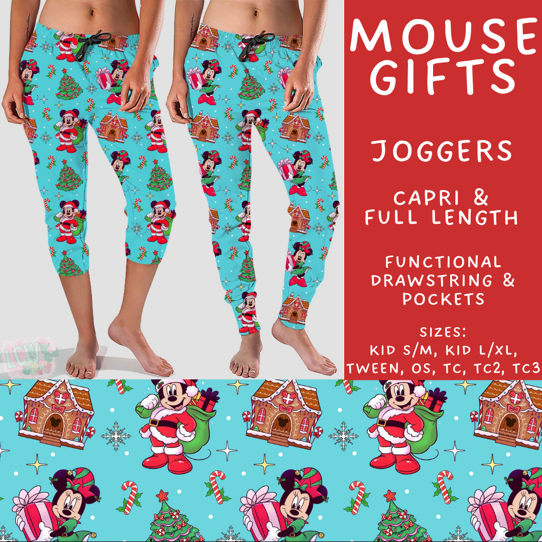Batch #558 - Magical Character Christmas - Closes 7/20 - ETA mid/late Sept - Mouse Gifts Full and Capri Length Joggers