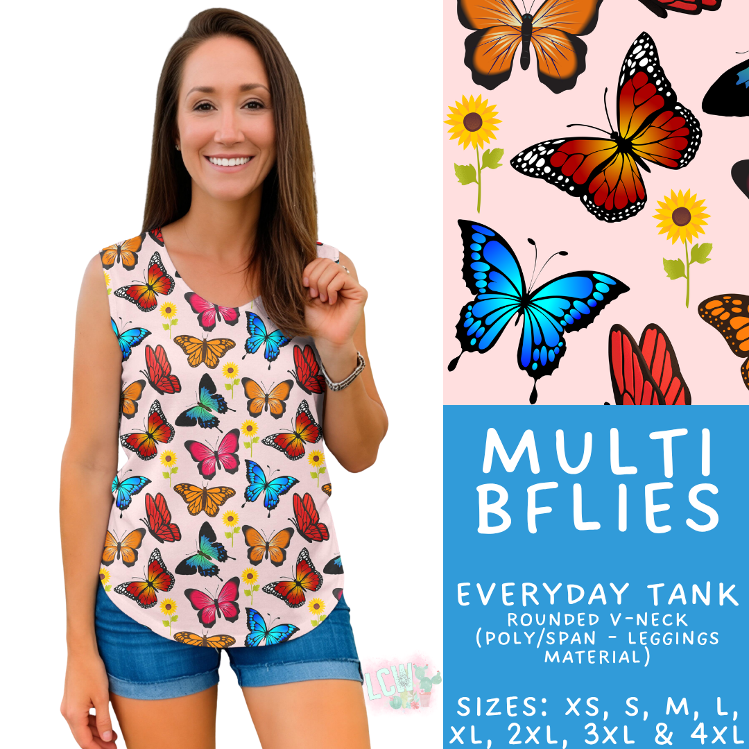 Batch #547 - Set in Style Collection - Closes 6/24 - ETA late August - Multi BFlies Everyday Tank