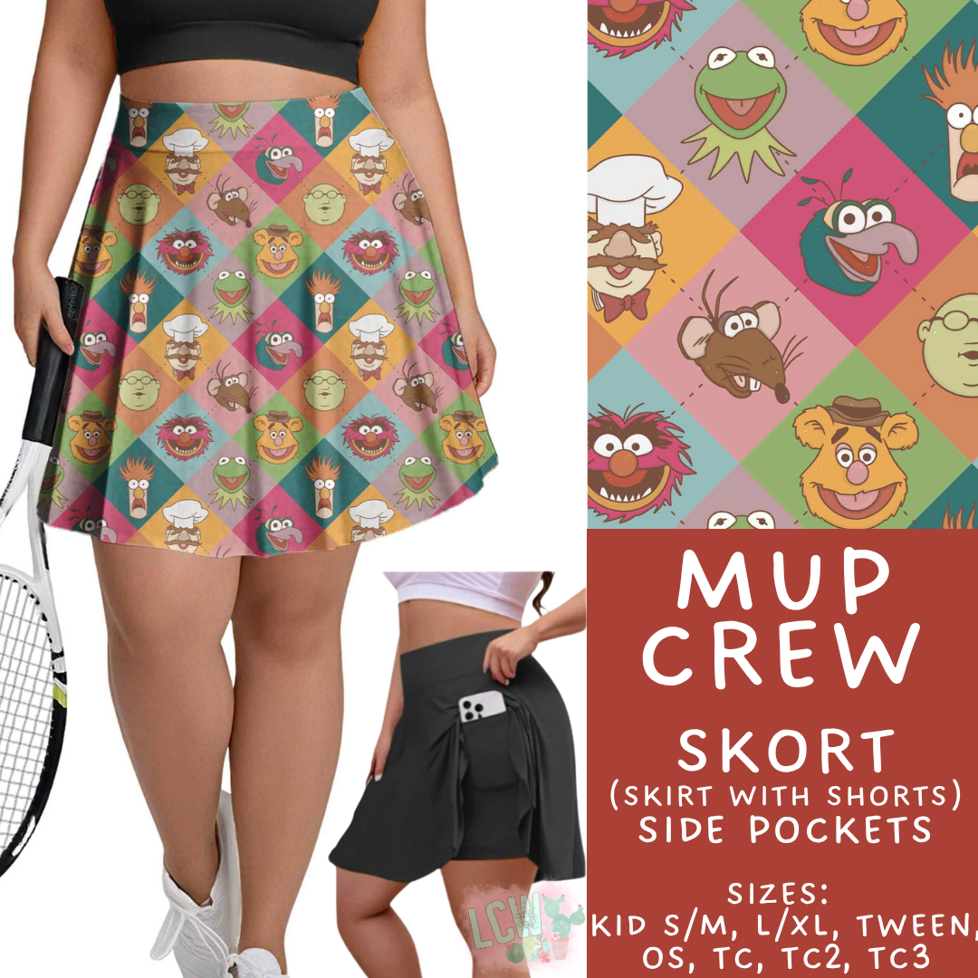 Batch #555 - Cool Characters 7 - Closes 7/13 - ETA mid Sept - Mup Crew Skort
