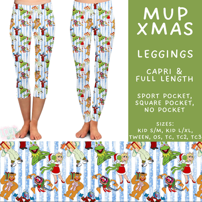 Batch #598 - Magical Character Christmas 2 - Closes 10/14 - ETA early Dec - Mup Xmas Full and Capri Length Leggings