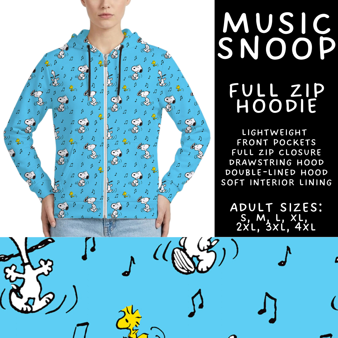 Batch #561 - June Request Run - Closes 7/27 - ETA late Sept - Music Snoop Full Zip Hoodie