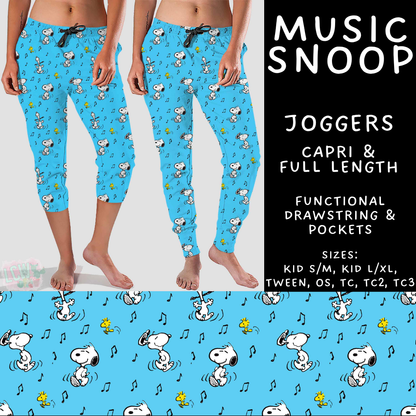 Batch #561 - June Request Run - Closes 7/27 - ETA late Sept - Music Snoop Full and Capri Length Joggers