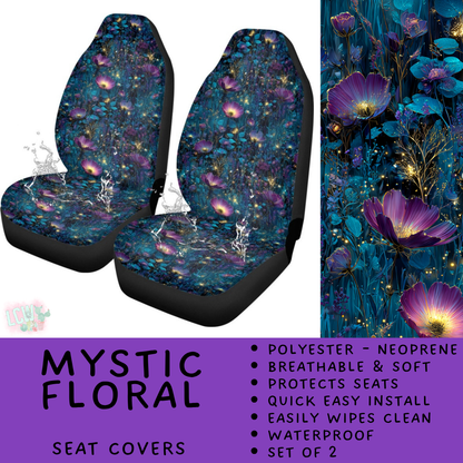 Batch #554 - Car Accessories 3 - Closes 7/10 - ETA early/mid Sept - Mystic Floral Vehicle Seat Covers