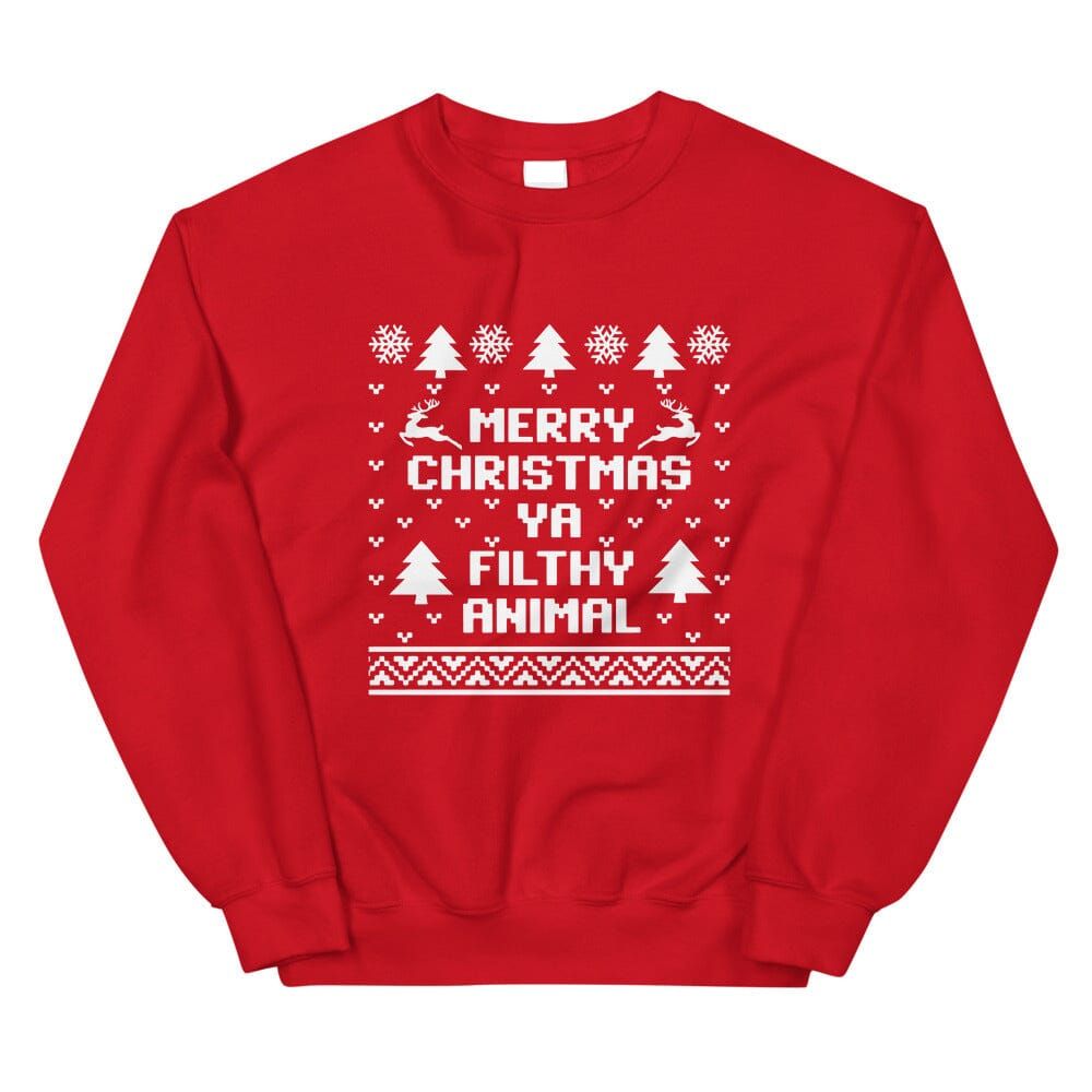 Merry Christmas Ya Filthy Animal Sweatshirt