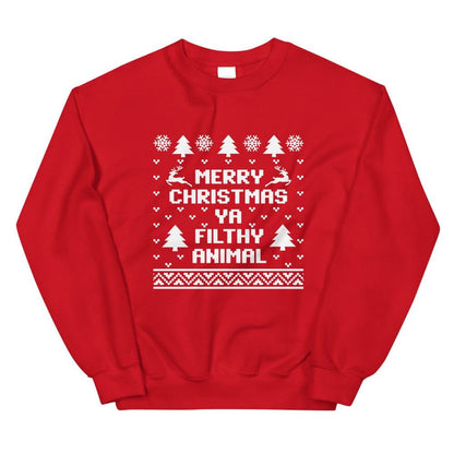 Merry Christmas Ya Filthy Animal Sweatshirt