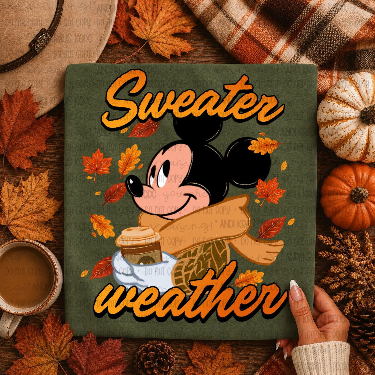 SWEATER WEATHER BOY MOUSE CREWNECK SWEATSHIRT