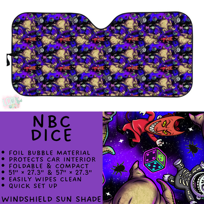 Batch #554 - Car Accessories 3 - Closes 7/10 - ETA early/mid Sept - NBC Dice Windshield Sun Shade