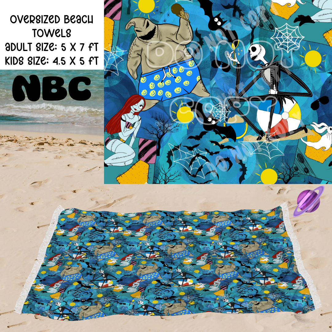 NBC-OVERSIZED BEACH TOWEL 6-PREORDER CLOSING 3/20