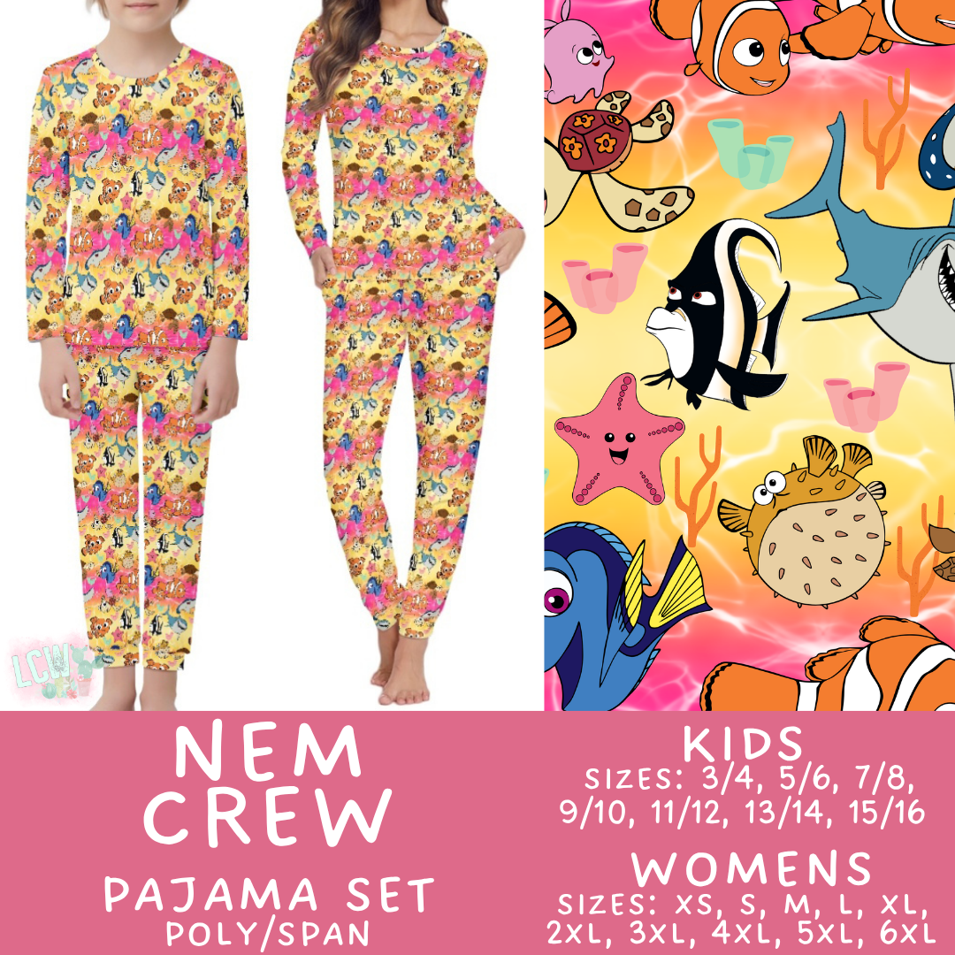 Batch #590 - Magical Family Pajamas - Closes 9/18 - ETA mid Nov - Nem Crew Women's & Kid's Pajama Set