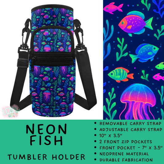 Batch #551 - Tumbler Holder 2 - Closes 7/3 - ETA early Sept - Neon Fish Tumbler Holder