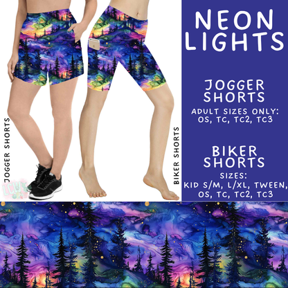 Batch #548 - May Request Run - Closes 6/26 - ETA late August - Neon Lights Biker & Jogger Shorts