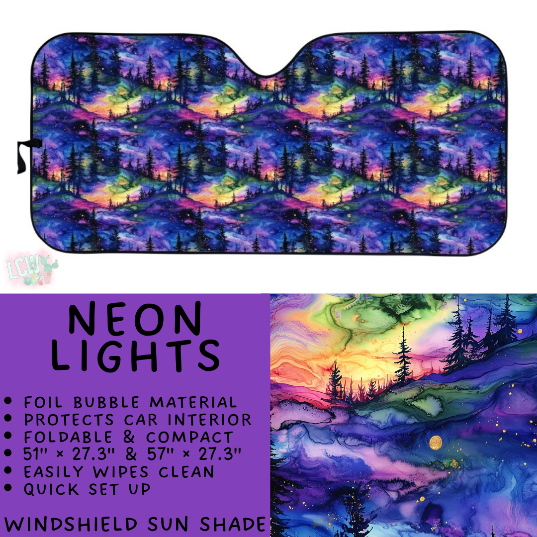 Batch #554 - Car Accessories 3 - Closes 7/10 - ETA early/mid Sept - Neon Lights Windshield Sun Shade
