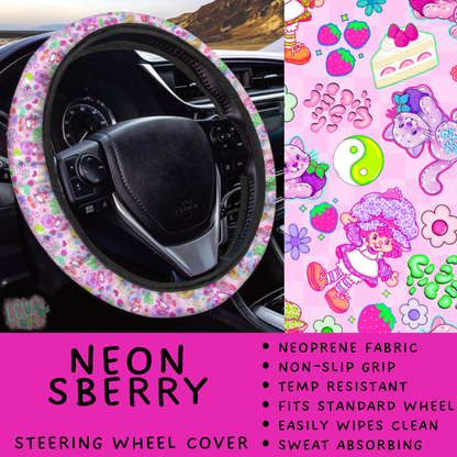Batch #554 - Car Accessories 3 - Closes 7/10 - ETA early/mid Sept - Neon SBerry Steering Wheel Cover