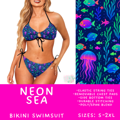 Batch #543 - Pool Party 2 - Closes 6/15 - ETA early/mid August - Neon Sea Women's 2 Piece Bikini